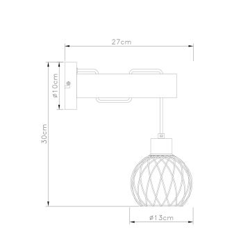 Globo - Nástěnná lampa 1xE27/15W/230V