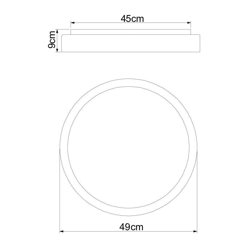 Globo - LED Stmívatelné stropní svítidlo LED/24W/230V + dálkové ovládání