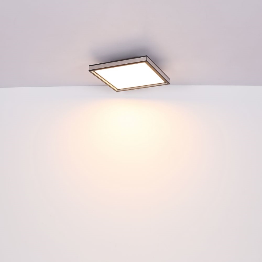Globo - LED Stropní svítidlo LED/12W/230V 30x30 cm černá/bílá