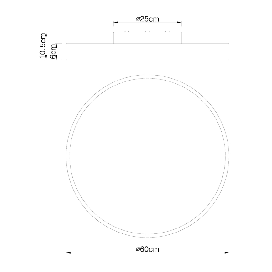 Globo - LED Stmívatelné stropní svítidlo LED/48W/230V