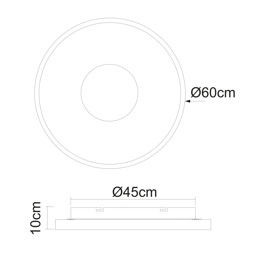 Globo - LED Stmívatelné stropní svítidlo LED/42W/230V + dálkové ovládání