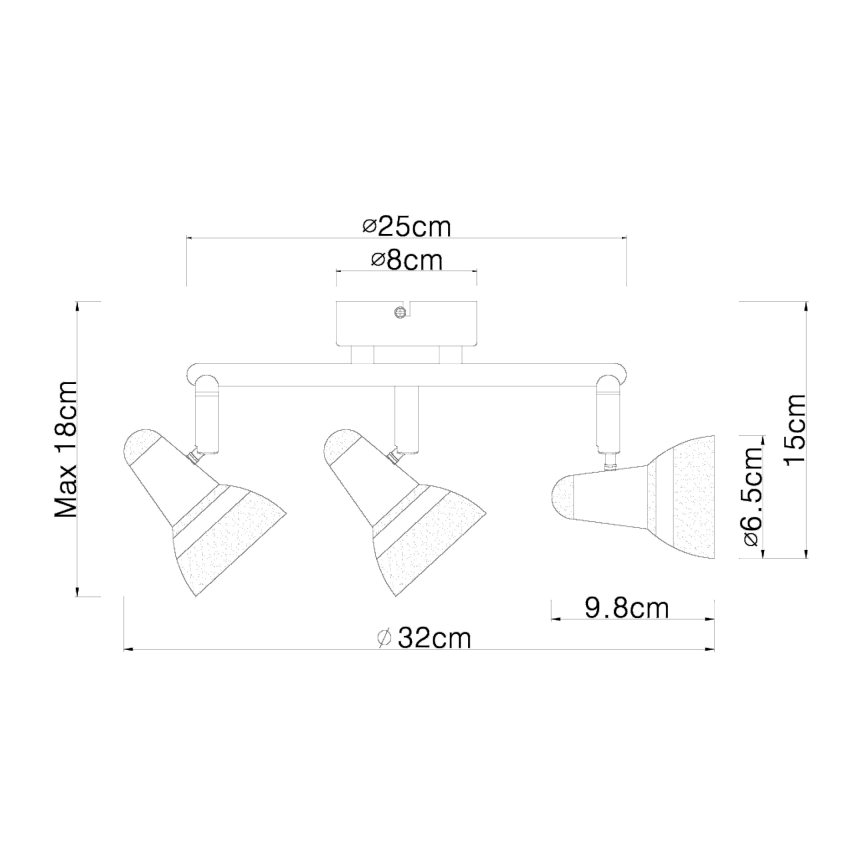 Globo - LED Bodové svítidlo 3xLED/4W/230V lesklý chrom