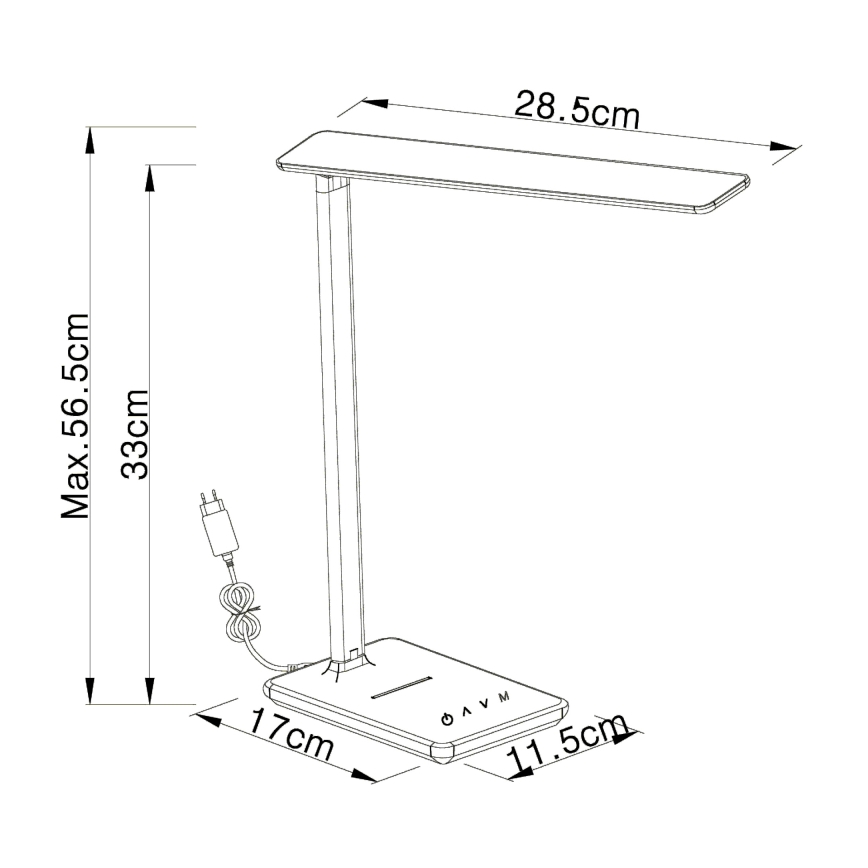 Globo 58400S - LED Stmívatelná stolní lampa BULLA LED/5W/230V