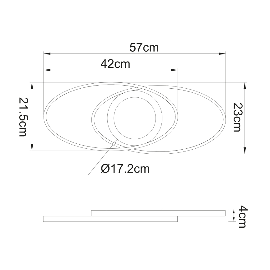 Globo - LED Stropní svítidlo LED/24W/230V