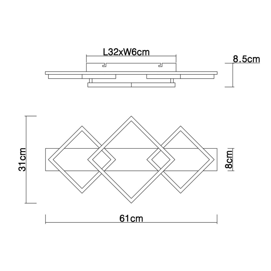 Globo - LED Stropní svítidlo LED/24W/230V