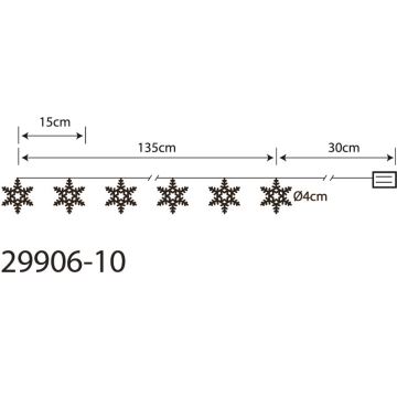 Globo - LED Dekorační řetěz 10xLED/0,03W/2xAA
