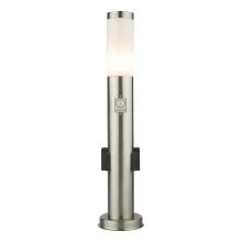 Globo - LED Venkovní lampa se senzorem a 2 zásuvkami LED/9W/230V 60 cm IP44