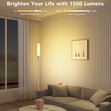 Govee - LED Stmívatelná stojací lampa CYLINDER SMART RGBICWW 2200-6500K