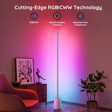 Govee - LED Stmívatelná stojací lampa LYRA SMART RGBICWW 2200-6500K Wi-Fi + dálkové ovládání