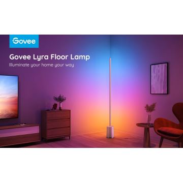 Govee - LED Stmívatelná stojací lampa LYRA SMART RGBICWW 2200-6500K Wi-Fi + dálkové ovládání