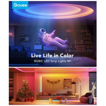 Govee - M1 PRO PREMIUM Smart RGBICW+ LED pásek 2m Wi-Fi Matter