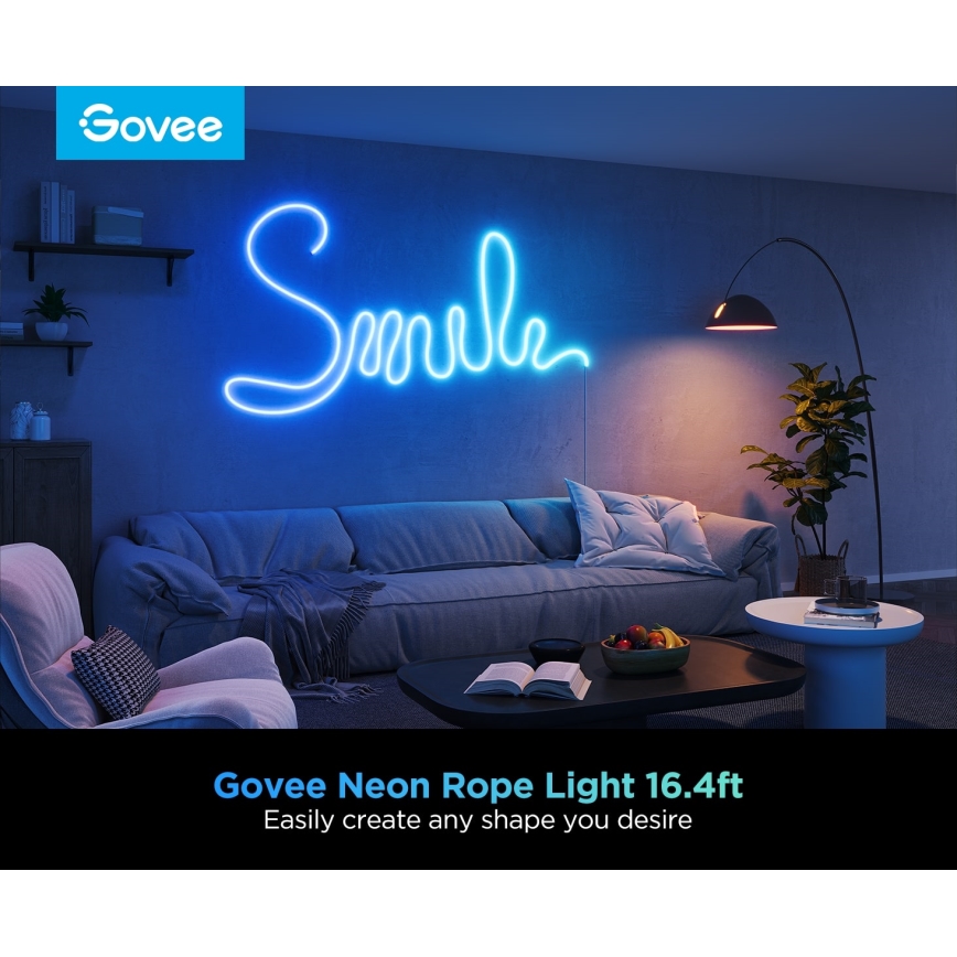 Govee - Neon 2 MATTER ohebný LED pásek 5m RGBIC Wi-Fi IP67