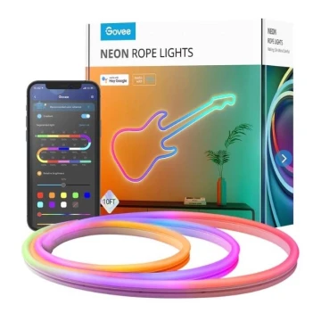 Govee - Neon SMART ohebný LED pásek - RGBIC - 3m Wi-Fi IP67