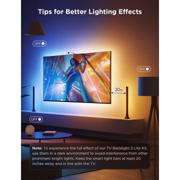 Govee - SADA 2x Backlight TV 55-65" SMART LED podsvícení RGBICW Wi-Fi