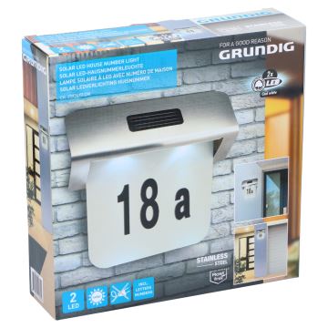 Grundig - LED Solární domovní číslo 1,2V