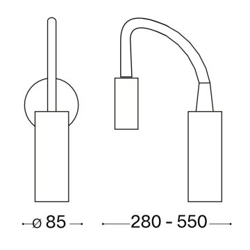 Ideal Lux - LED Flexibilní lampička FOCUS LED/3,5W/230V CRI 90 bílá