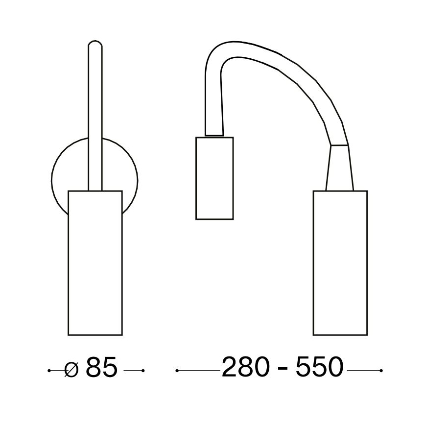 Ideal Lux - LED Flexibilní lampička FOCUS LED/3,5W/230V CRI 90 bílá