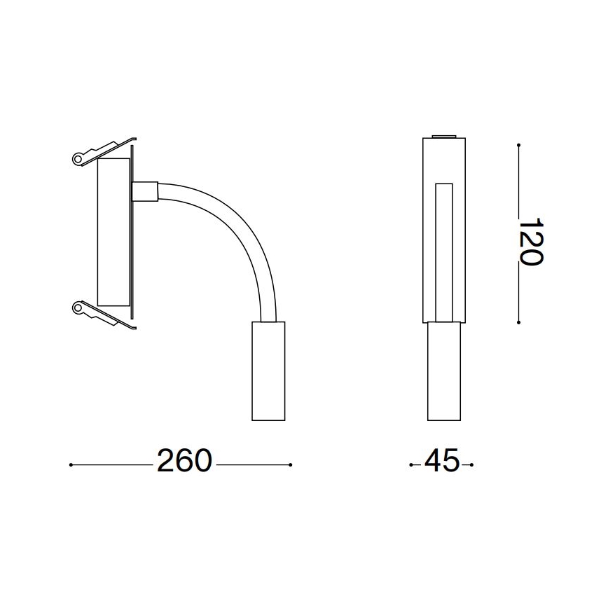 Ideal Lux - LED Flexibilní lampička IO LED/3W/230V CRI 90 černá