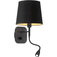 Ideal Lux - LED Flexibilní nástěnná lampa NORDIK 1xE14/40W + LED/1,5W/230V