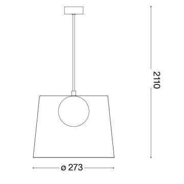 Ideal Lux - LED Lustr na lanku FADE 1xG9/3W/230V zlatá