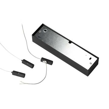 Ideal Lux - LED Lustr na lanku ORACLE SLIM LED/38W/230V pr. 70 cm černá