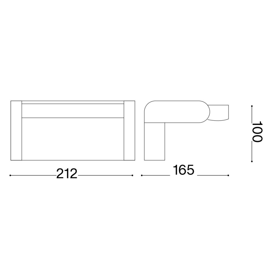 Ideal Lux - LED Venkovní nástěnné svítidlo se senzorem SWIPE LED/20,5W/230V IP54 bílá