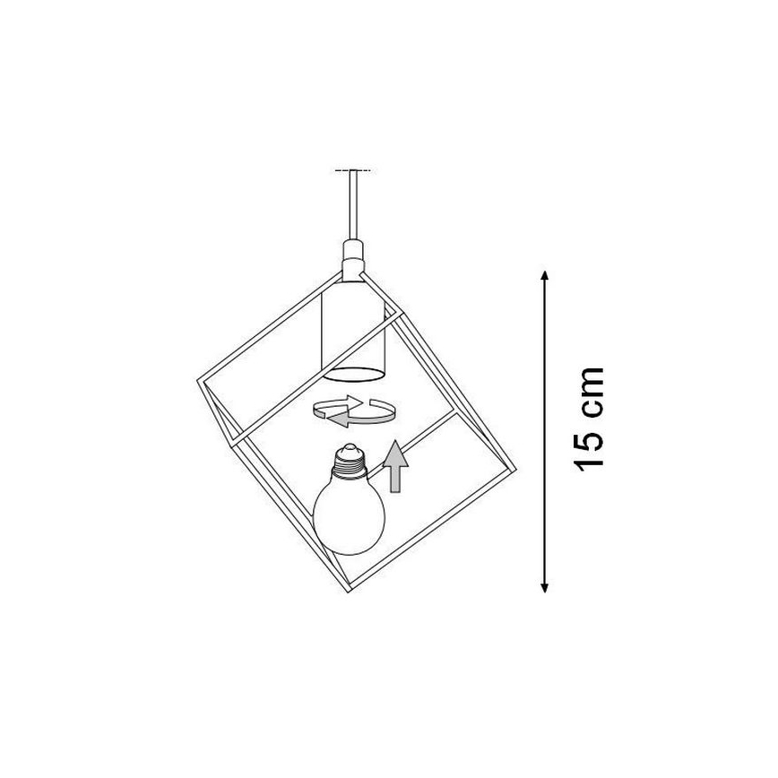 Ideal Lux - Lustr na lanku ICE 5xE27/60W/230V