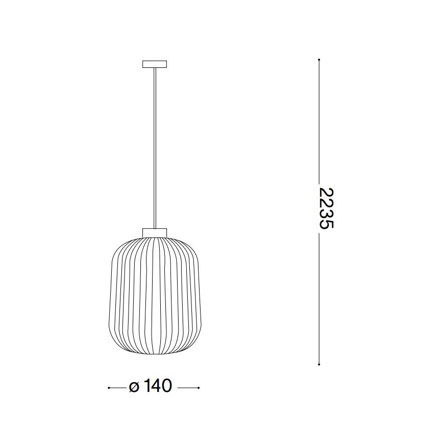 Ideal Lux - Lustr na lanku MINT 1xE27/60W/230V pr. 14 cm zelená