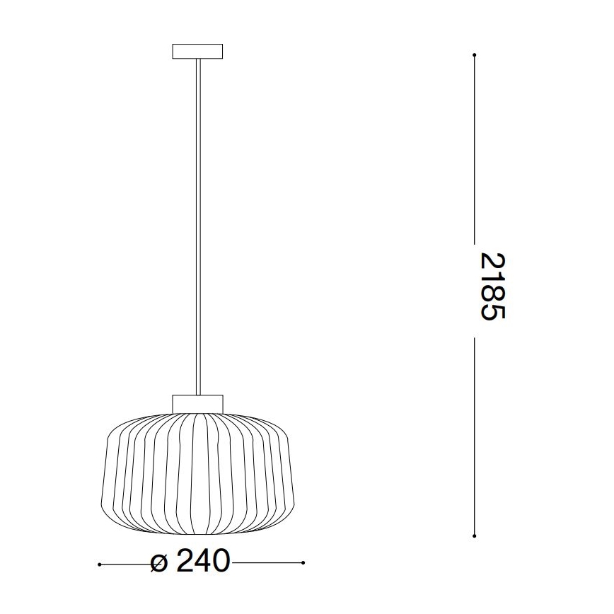 Ideal Lux - Lustr na lanku MINT 1xE27/60W/230V pr. 24 cm zelená