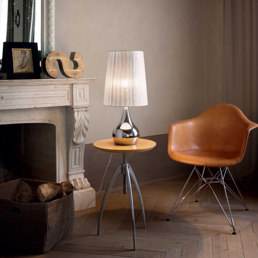 Ideal Lux - Stolní lampa 1xE14/40W/230V bílá