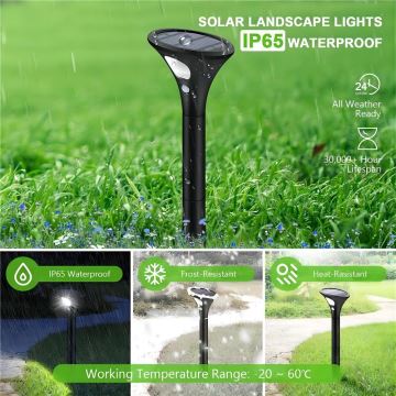 LED Solární lampa se senzorem LED/1W/3,7V 6000K IP65