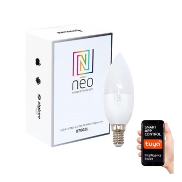 Immax NEO 07002L - LED Stmívatelná žárovka E14/5W/230V ZigBee 2700K Tuya