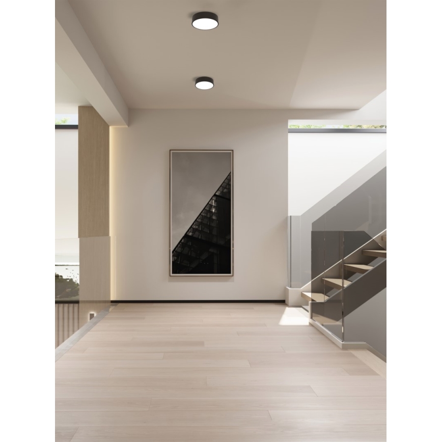 Immax NEO 07200L - LED Stmívatelné stropní svítidlo RONDATE LED/18W/230V 3000-6000K pr. 25 cm černá Tuya + dálkové ovládání