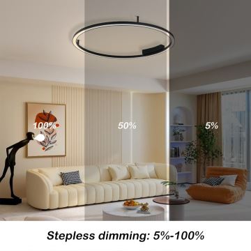 Immax NEO 07246-80 - LED Stmívatelné stropní svítidlo FINO LED/55W/230V 80cm Tuya + dálkové ovládání