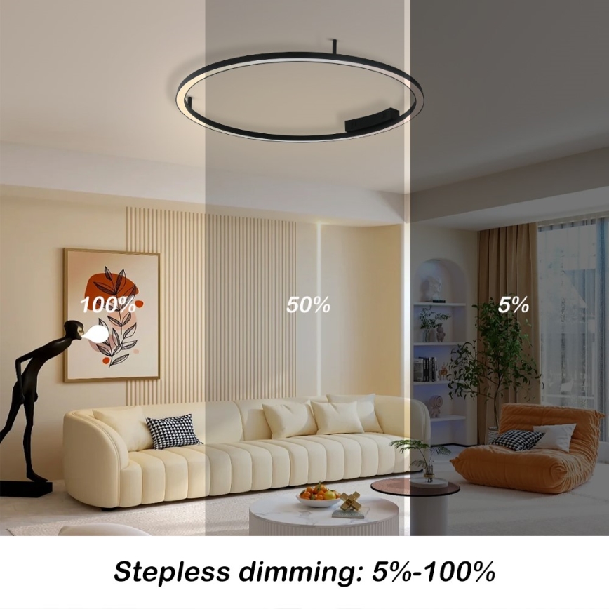 Immax NEO 07246-80 - LED Stmívatelné stropní svítidlo FINO LED/55W/230V 80cm Tuya + dálkové ovládání