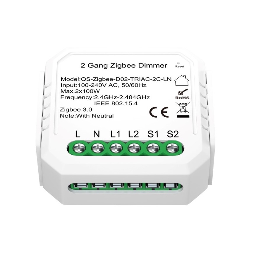 Immax NEO 07520L - Chytrý stmívatelný kontroler V5 2-tlačítkový Tuya