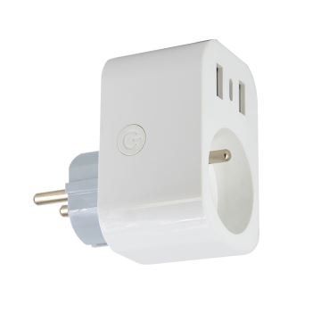 Immax NEO 07772L - Chytrá rozbočovací zásuvka 16A/230V + 2xUSB+1xUSB C Wi-Fi Tuya