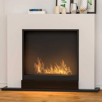 InFire - BIO krb 100x120 cm 3,5kW bílá