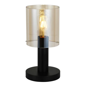 ITALUX - Stolní lampa SARDO 1xE27/40W/230V černá/zlatá