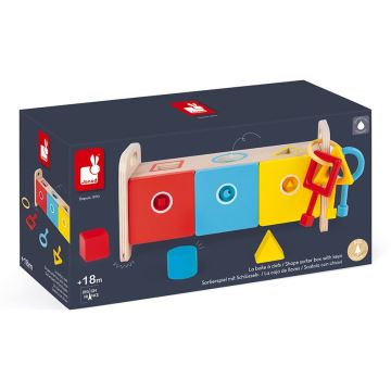 Janod - Dřevěná interaktivní hračka MONTESSORI 10 ks