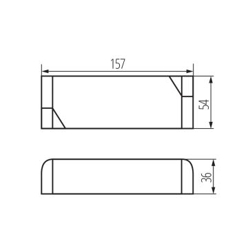 LED Elektronický transformátor 60W/24V