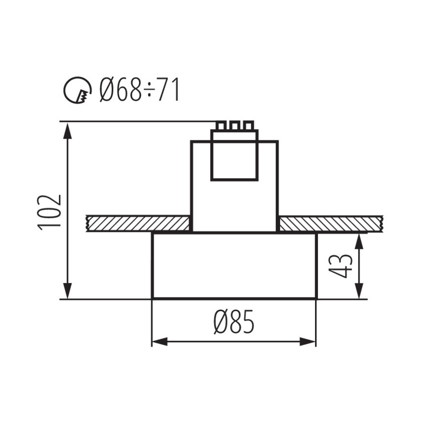 Podhledové svítidlo MINI RITI 1xGU10/25W/230V bílá