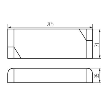 LED Elektronický transformátor 200W/24V