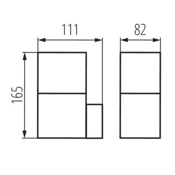 Kanlux 29010 - Venkovní nástěnné svítidlo 1xE27/11W/230V IP44