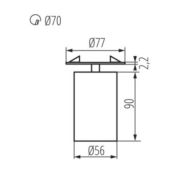 Podhledové bodové svítidlo CHIRO 1xGU10/35W/230V černá