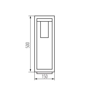 Venkovní lampa VIMO 1xE27/15W/230V 50 cm IP44 měděná