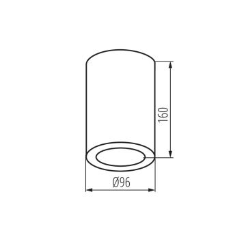 Koupelnové bodové svítidlo AQILO 1xE27/20W/230V IP65 bílá