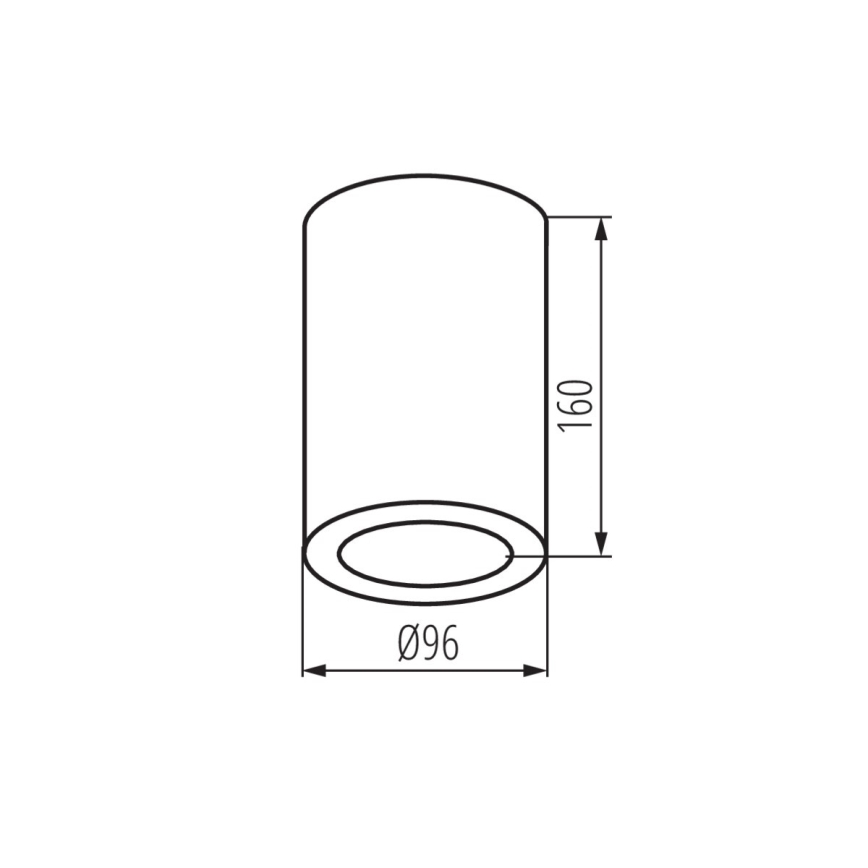 Koupelnové bodové svítidlo AQILO 1xE27/20W/230V IP65 černá