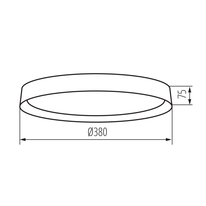 LED Stropní svítidlo SOLN LED/17,5W/230V pr. 38 cm černá/zlatá