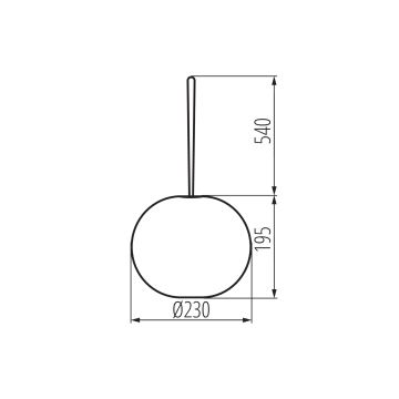 LED Stmívatelné venkovní nabíjecí závěsné svítidlo STONO LED/1W/3000 mAh IP54